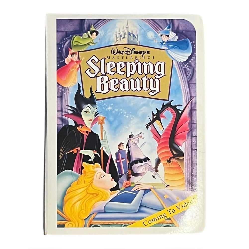 Disney McDonalds Sleeping Beauty Aurora Toy Movie Style Case Figure Vintage 1996